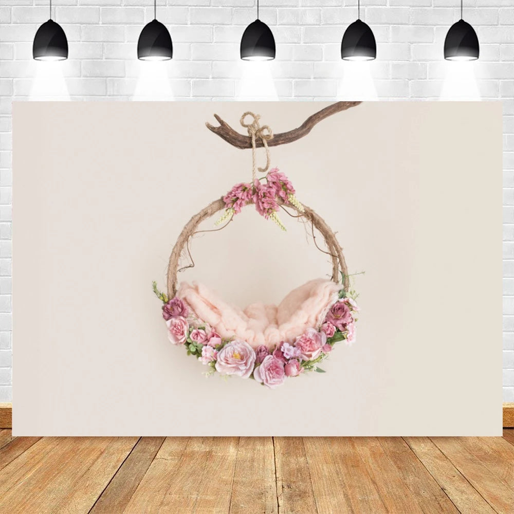 Your Newborn Photo Backdrop Floral Birthday Theme Studio Background For Kids Photo Shoots