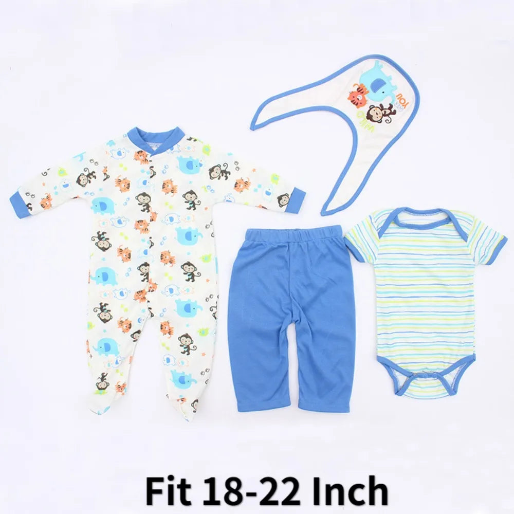 Doll Dress And Skirt Outfit Cloth Quick Dress Set For 45-55cm Dolls