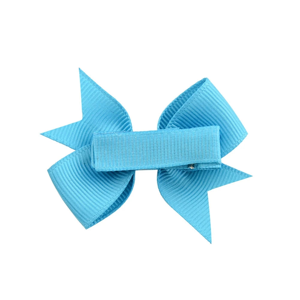 20PCS 2.2'' Baby Hair Clips Newborn Girls Fully Lined Tiny Hair Bows Alligator Clips for Infants Toddlers Photography Props