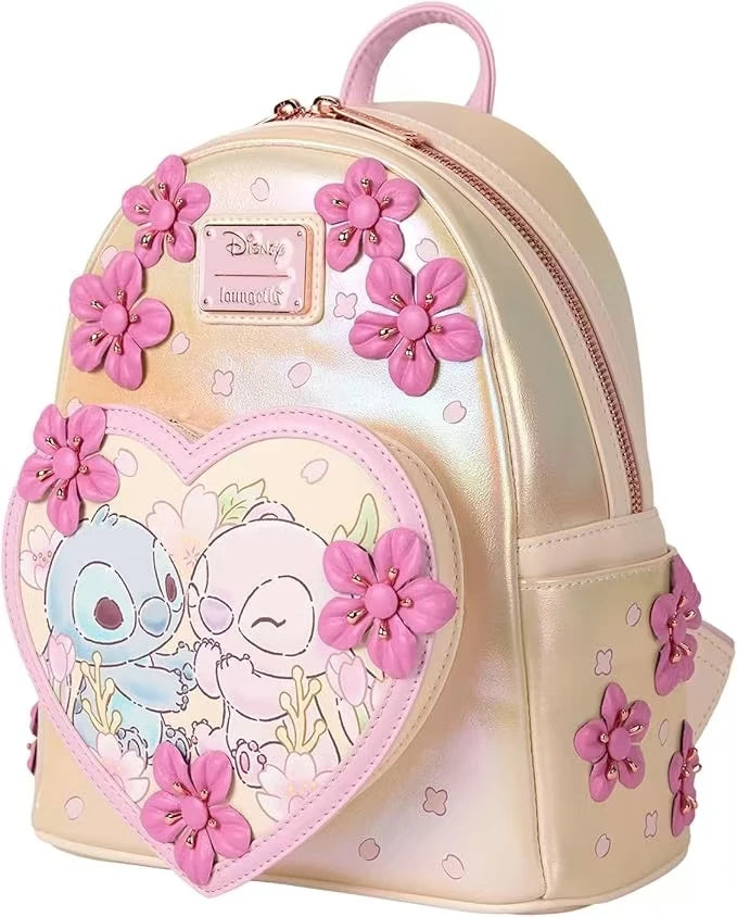 Cherry Blossom Heart Shoulder Bag PU Leather