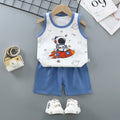 Kids Cotton Vest & Shorts Set – Summer Outfit, 9M–7Y