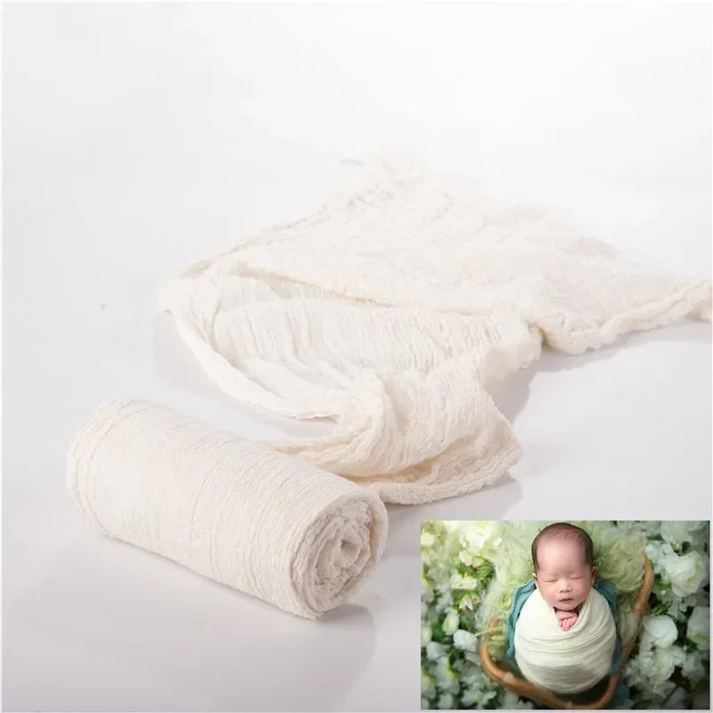 Newborn Photography Props Wrap Cotton Swaddle Blanket Stretchable Baby Backdrop Unisex Accessories