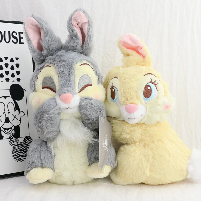 Bambi Thumper Plush Yellow Gray Bunny Stuffed Animal Cute Soft Anime Doll Party Gifts For Collectors Table Home Decor Present