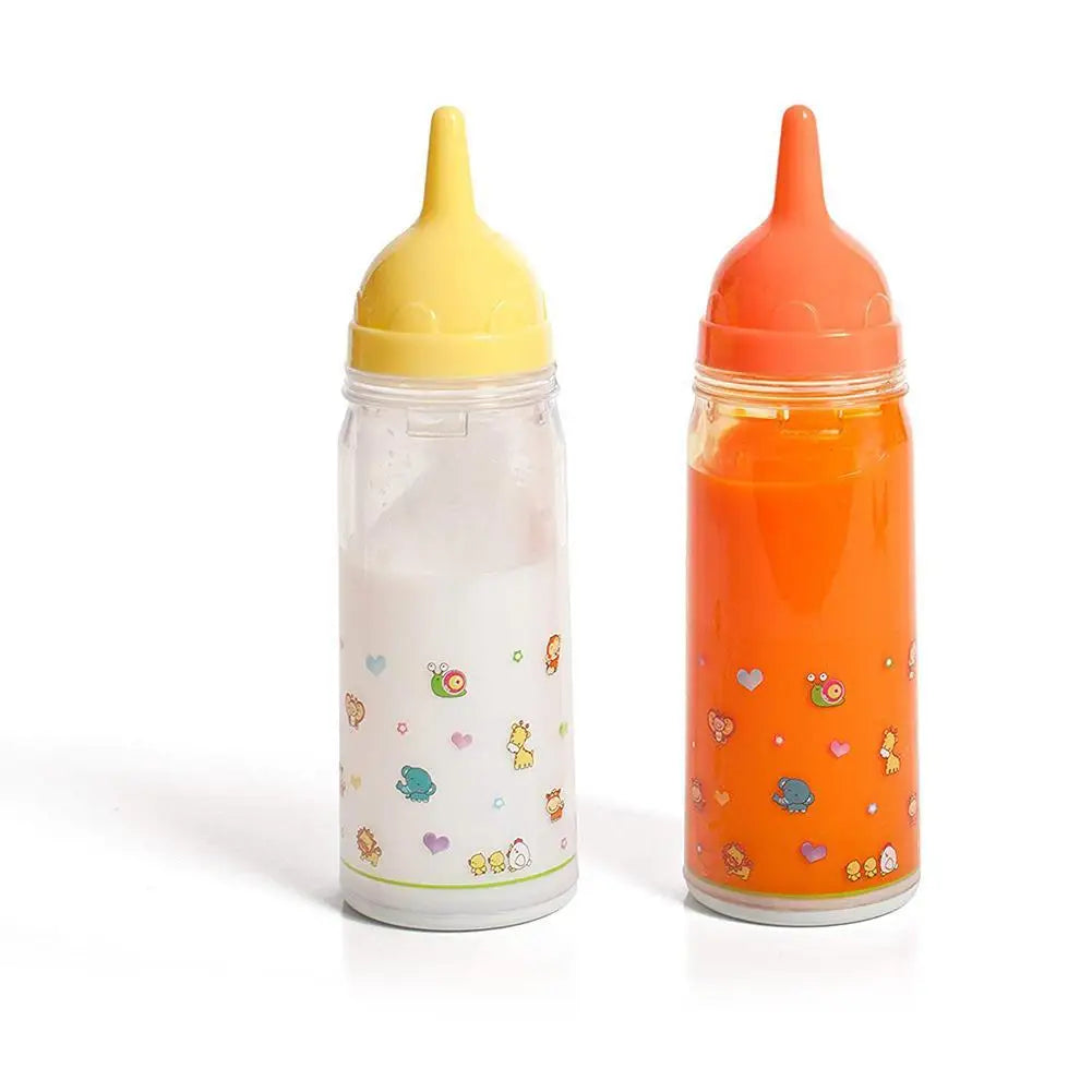 2pc/set 15CM Doll Accessories Reborn Doll Plastic Tableware Pacifier Juice&Magic Milk Bottles Bathing Items Dollhouse Toy