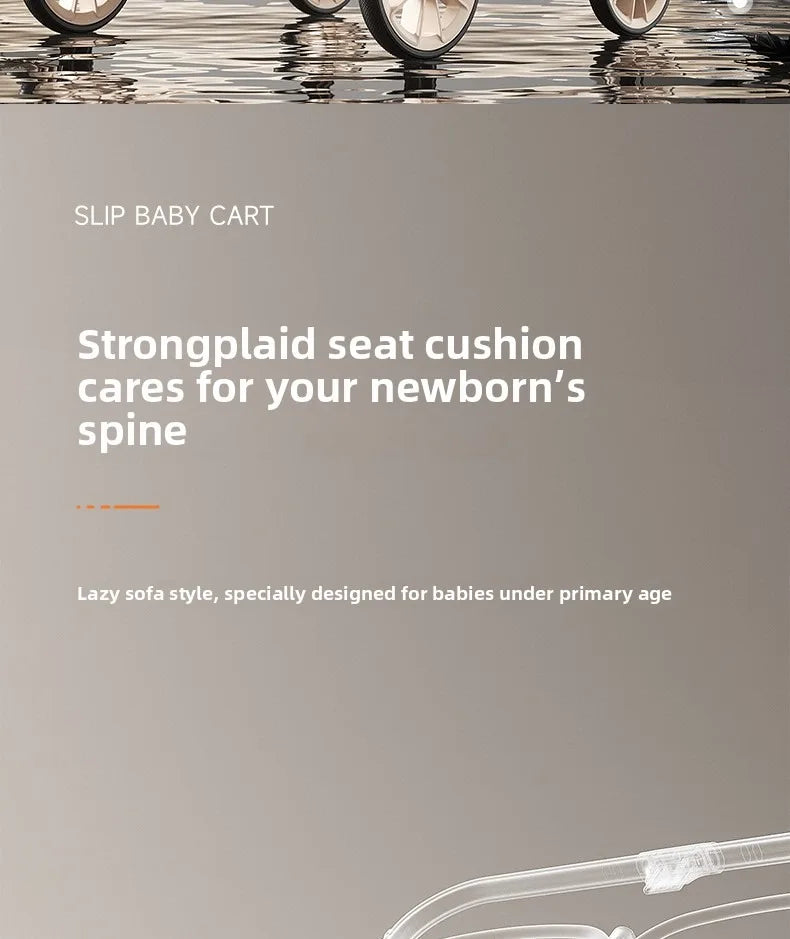2025 New High-view Twin Baby Stroller Can Sit or Lie Down Baby Stroller Lightweight Foldable Double Baby Stroller