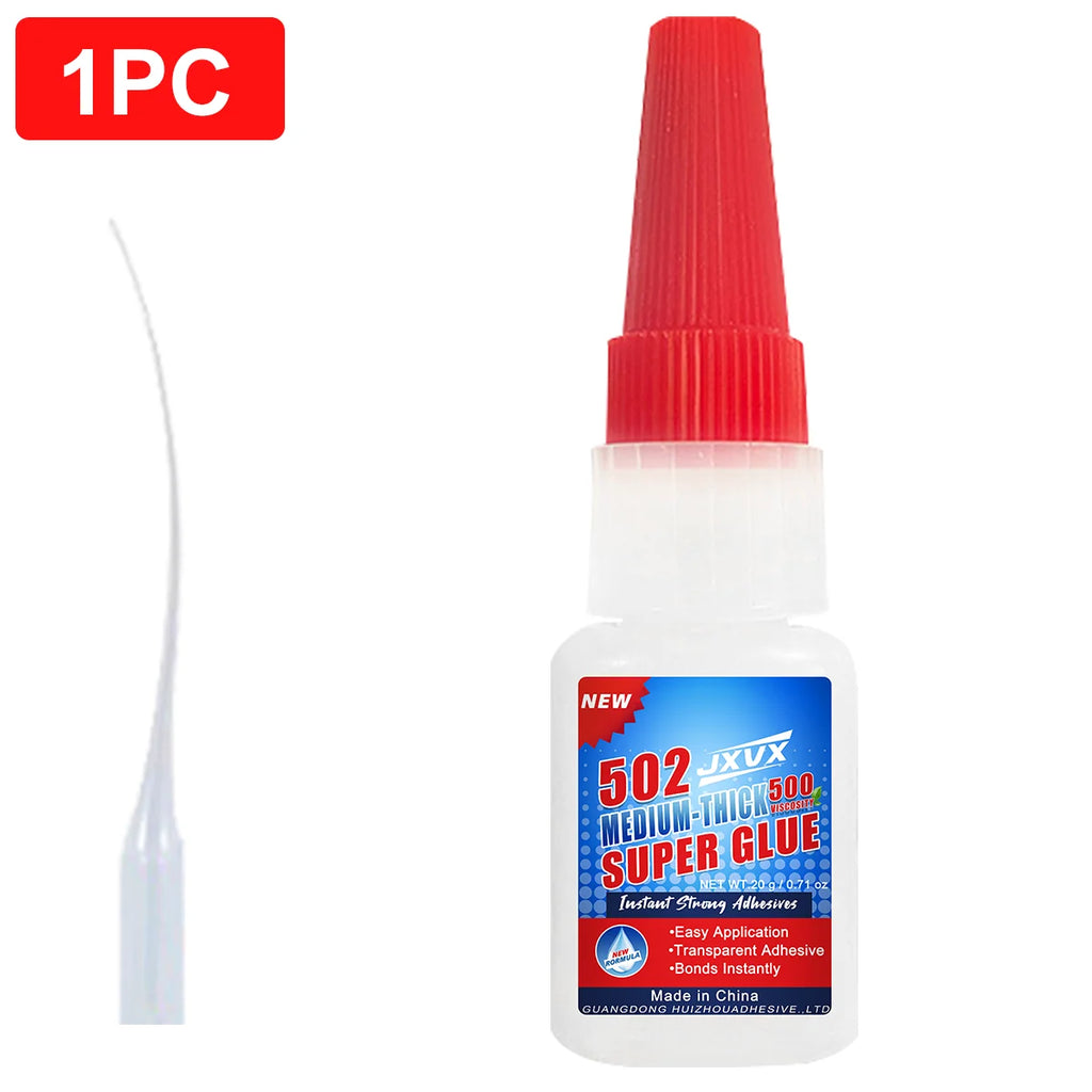50g Professional 502 Super Glue Extra Strong Fast Instant Adhesive Cyanoacrylate Hardware Plastic Metal Cars Wood Craft Glass Hobby Seconds Bond With distributor waterproof.