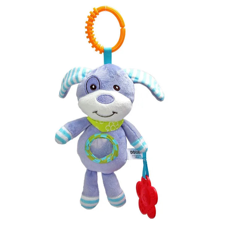 Newborn Plush Stroller Toy Rattle Mobile Cartoon Animal Hanging Bell Educational Musical Toy 0 To 12 Months Unisex