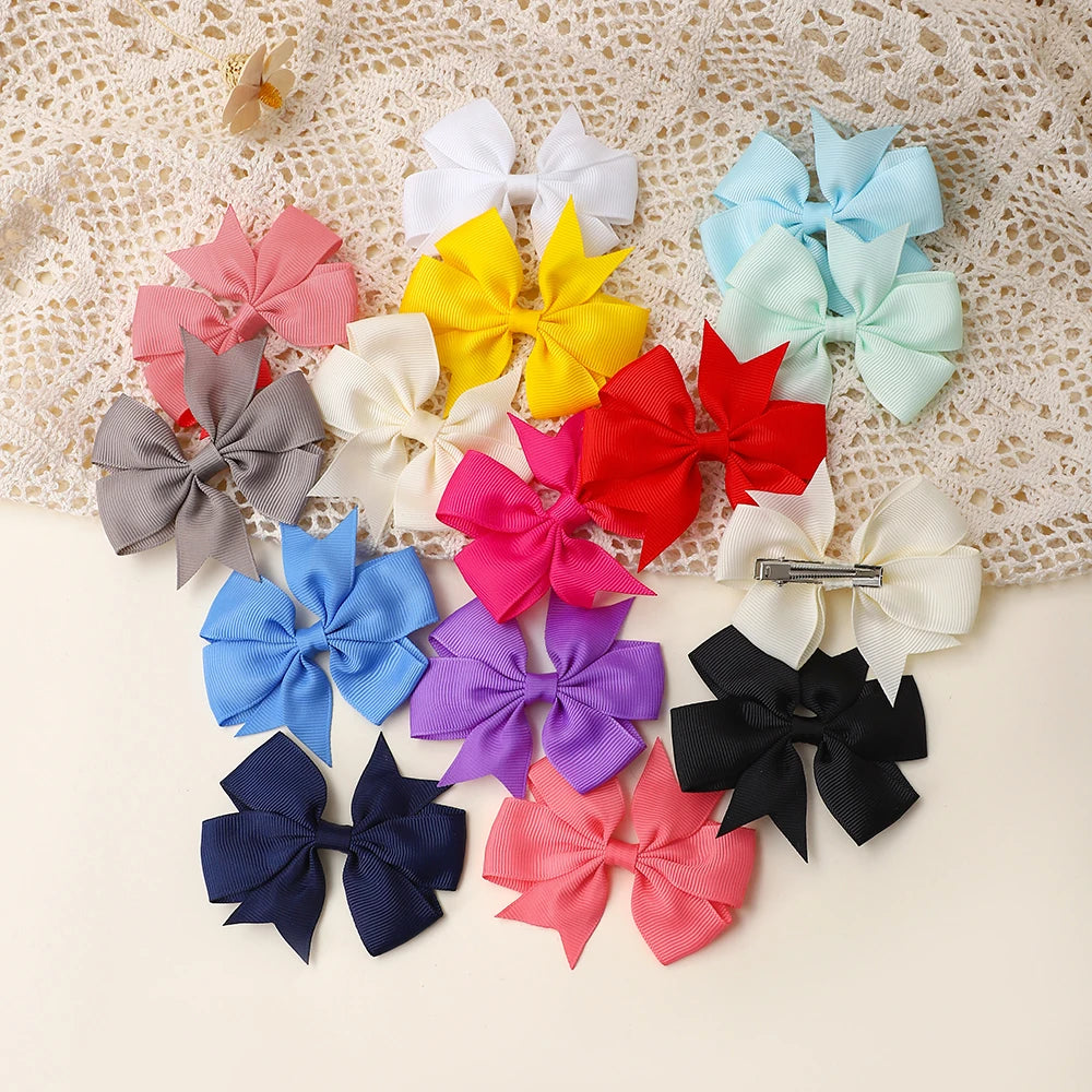 25/30/40/50/60Pcs 3inch Sunflower Hairclips for Children's Hair Accessories Wholesale Kids Baby Hairpin Girls Headclip