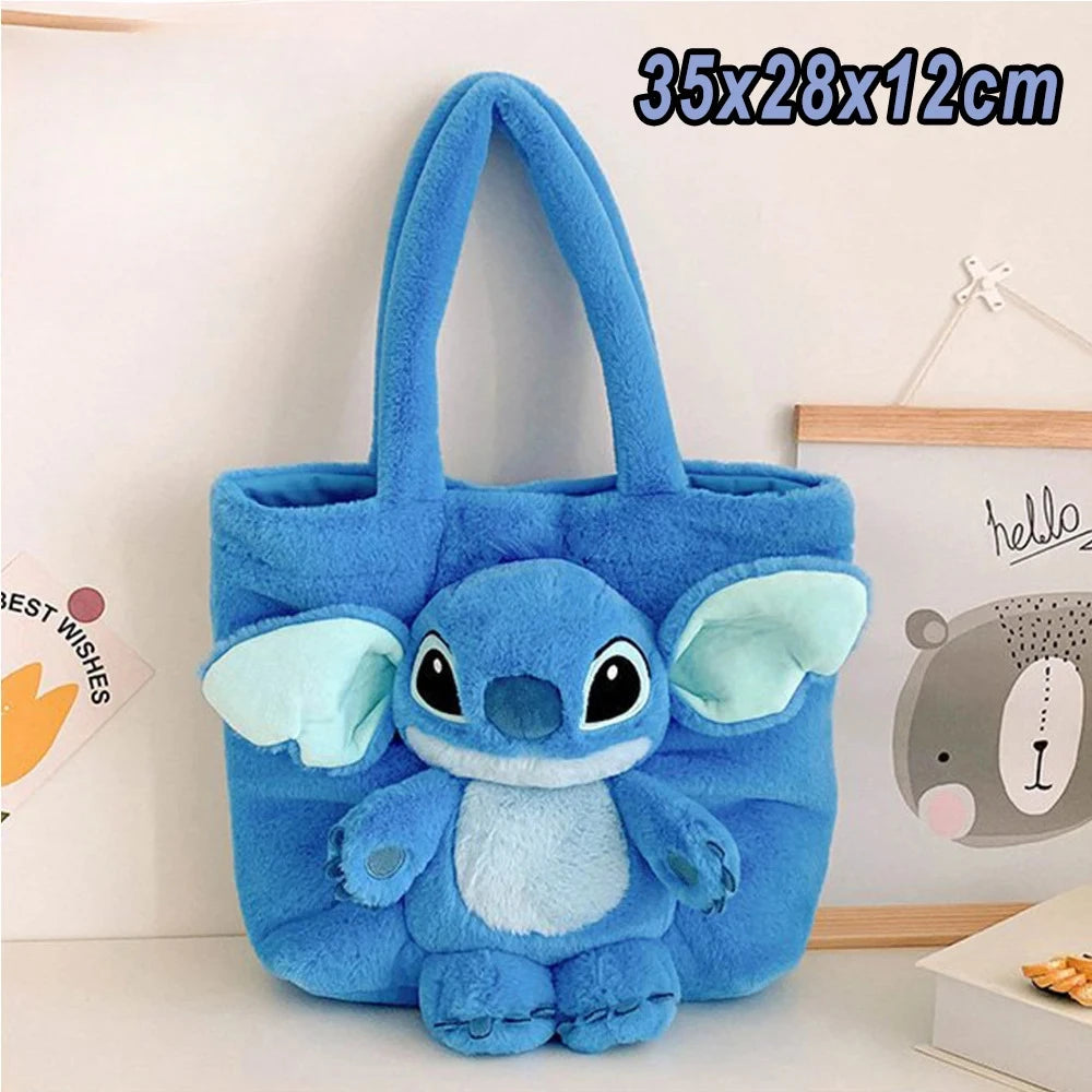 Stitch Backpack Plush Ins Japanese Funny Cartoon Large-Capacity Student Backpack Kindergarten Bag Child Gift