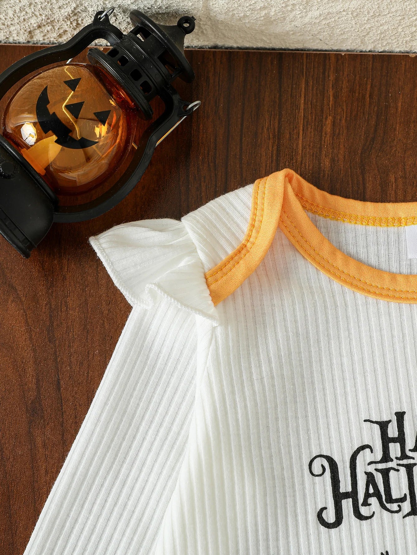 3Pcs Autumn Halloween Infant Baby Girl Boys Outfit Print Long Sleeve Romper Pants Fall Cute Streetwear Clothes Set+Hat