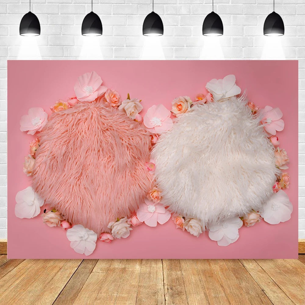 Your Newborn Photo Backdrop Floral Birthday Theme Studio Background For Kids Photo Shoots