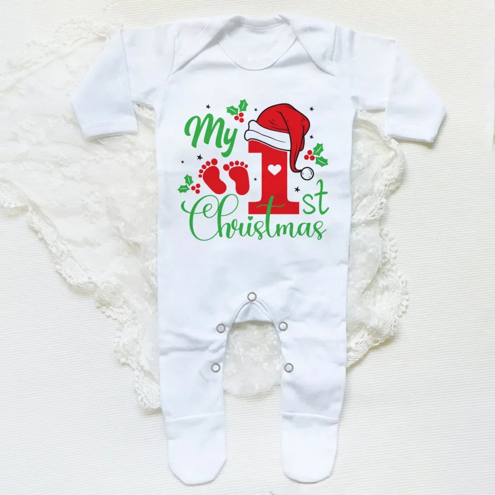 Your Baby's First Christmas Babygrow Sleepsuit So Cozy