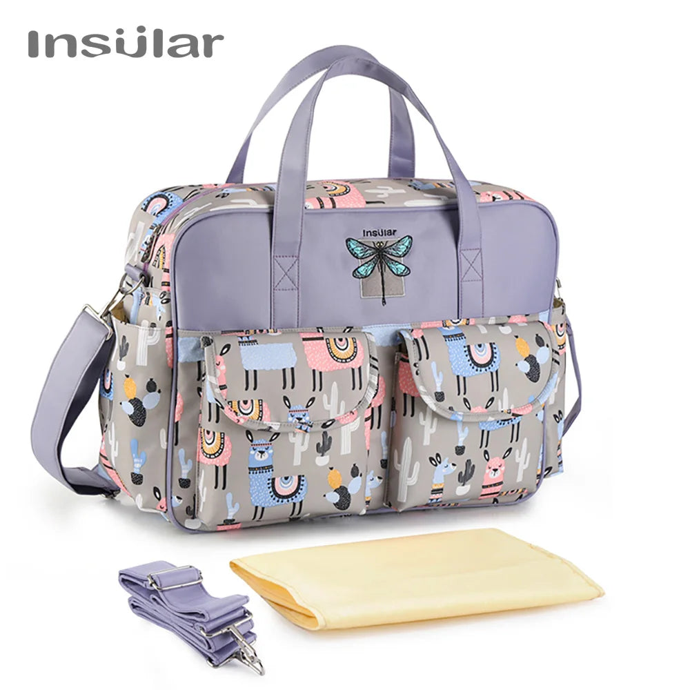 New Style Waterproof Diaper Bag Large Capacity Messenger Travel Bag Multifunctional Maternity Baby Stroller Bag