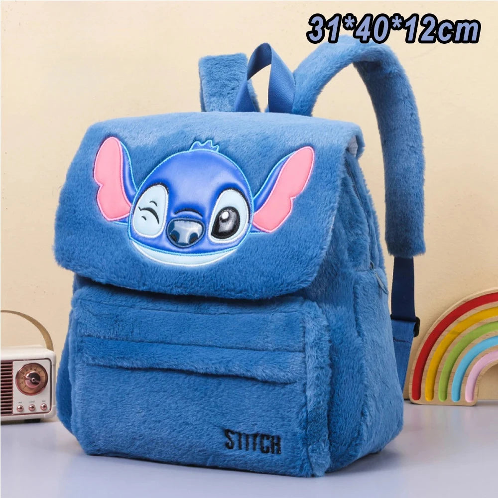 Backpack Plush Disney Stitch Big Capacity For School Days