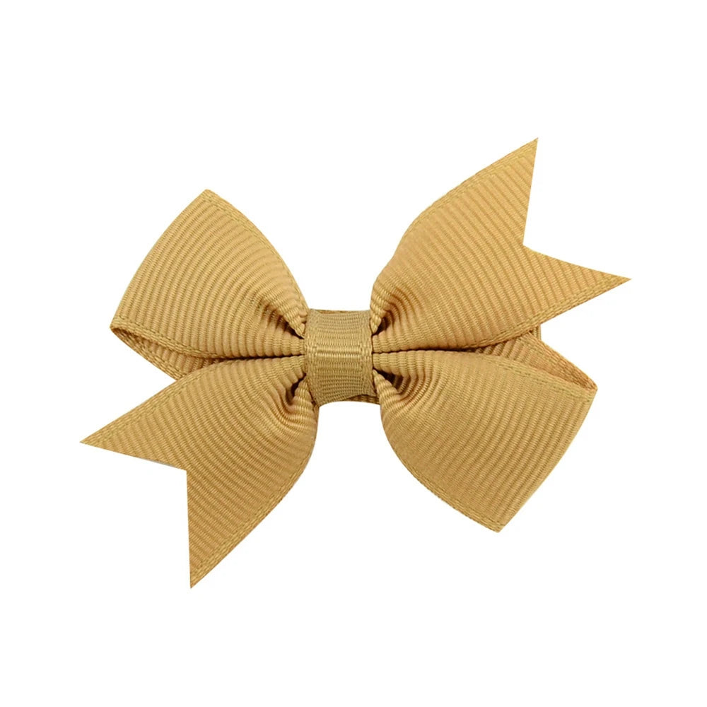 20PCS 2.2'' Baby Hair Clips Newborn Girls Fully Lined Tiny Hair Bows Alligator Clips for Infants Toddlers Photography Props