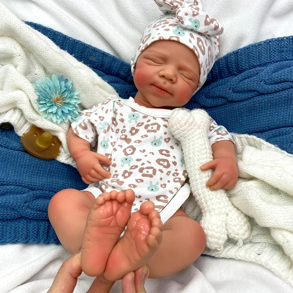 20 Inch Full Body Silicone Reborn Baby Girl/Boy Anatomically Correct Realistic 3D Skin Tone