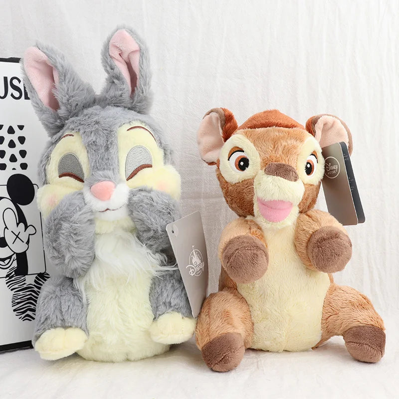 Bambi & Thumper Plush Bunny Duo Plush Yellow and Grey Soft Collectible