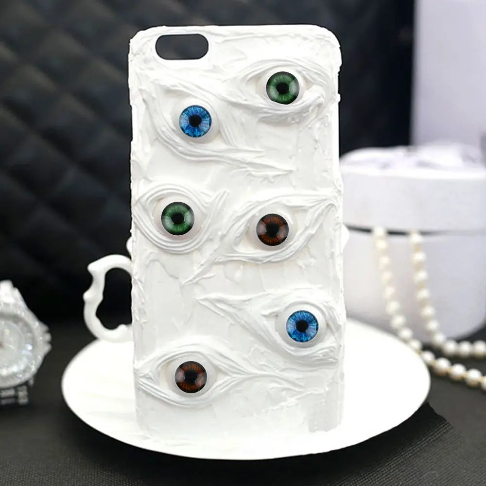 Doll Eyes Plastic Half Round Hollow Realistic 20mm For One Sixth Scale