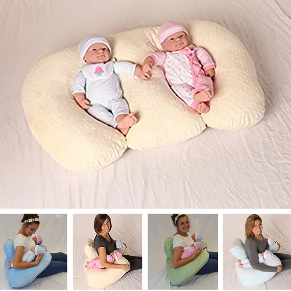 Baby Pillow Bubble Detachable Nursing Pad For Twins Soft Baby Anti-Spitting Milk Cushion Multifunctional Breastfeeding Pillow