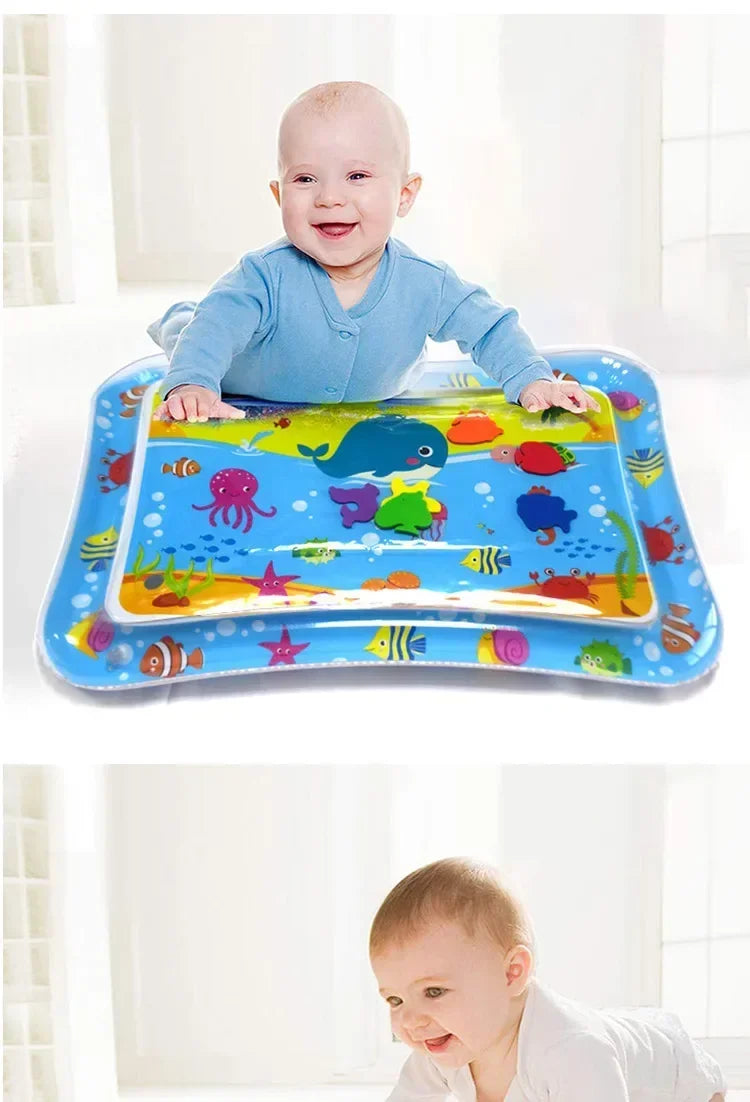 Baby Tummy Time Sensory Water Mat PVC Activity Play Mat