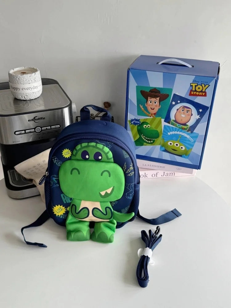Toy Story Orthopedic Backpack Woody Buzz Lightyear Rex Ultra Light Spine Protection School Bag Kindergarten Primary Student Gift