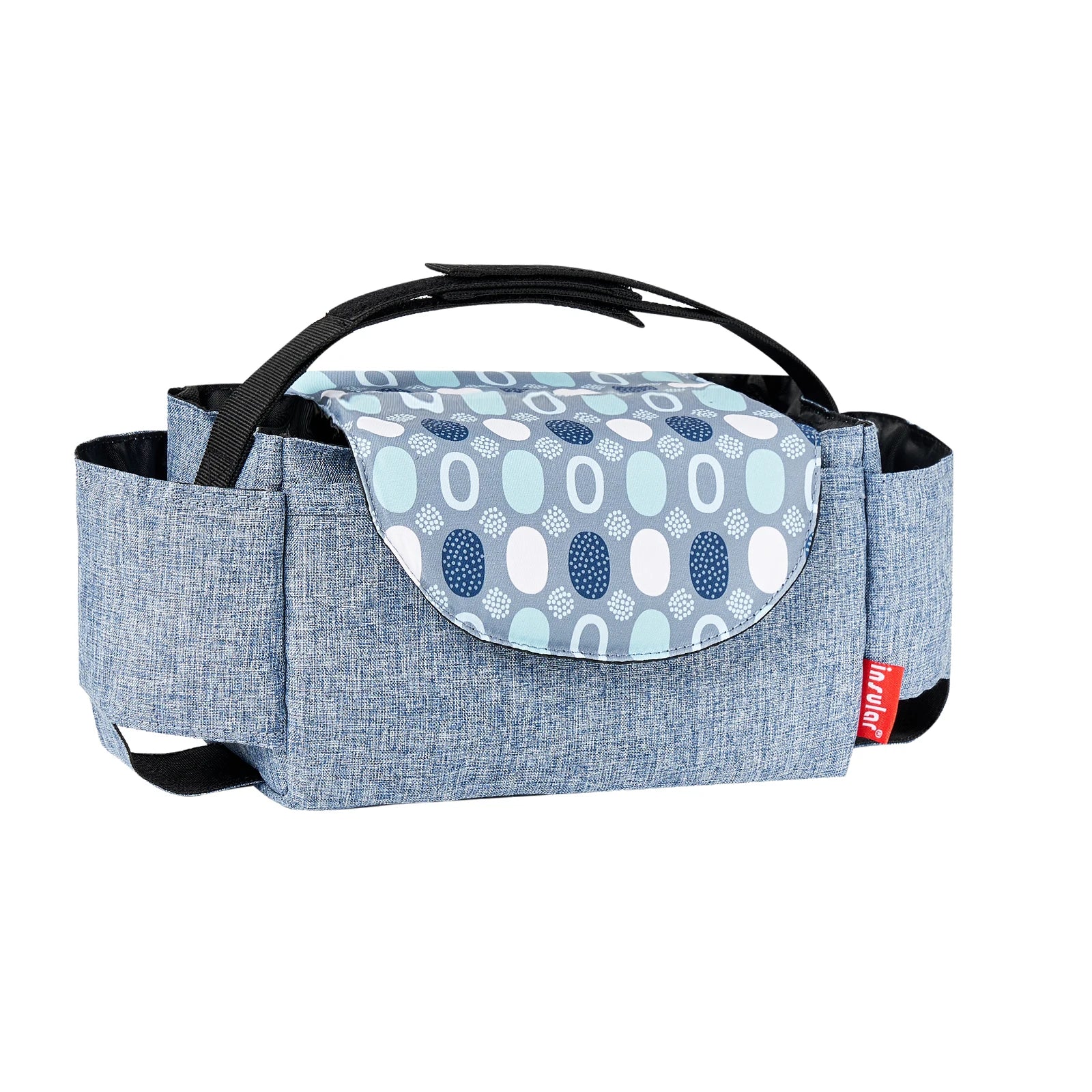 Insular Diaper Bag With Bottle Insulation Pockets Mummy Storage Bag For Baby Essentials Stroller Accessories