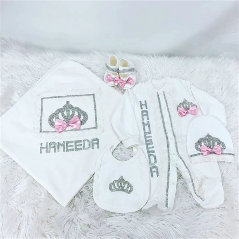 Your Perfect Cotton Outfit Set With Personalization Crown