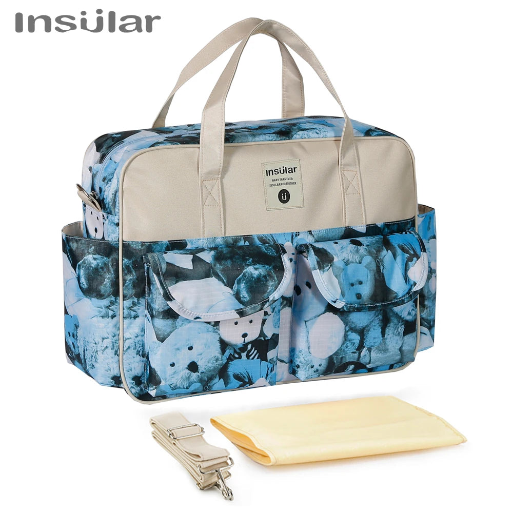 New Style Waterproof Diaper Bag Large Capacity Messenger Travel Bag Multifunctional Maternity Baby Stroller Bag