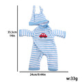 12-inch New Baby Girl Doll Clothes Cute Rabbit Car Chick Jumpsuits Pajamas For 30cm Cotton Doll Toy Accessories