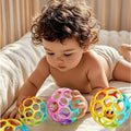 Soft Ball Rattle Toy Plastic Bright Unisex Colours Teether For Babies