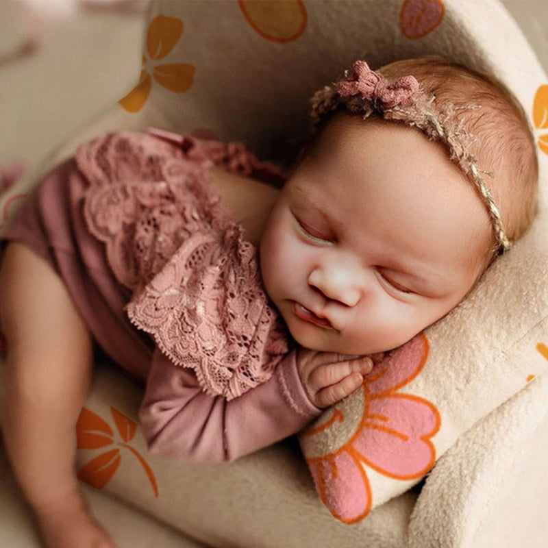Baby Photo Clothing Lovely Princess Lace Jumpsuit Long Sleeve Romper Newborns Shower Party Elegant One-piece Photo Props A2UB