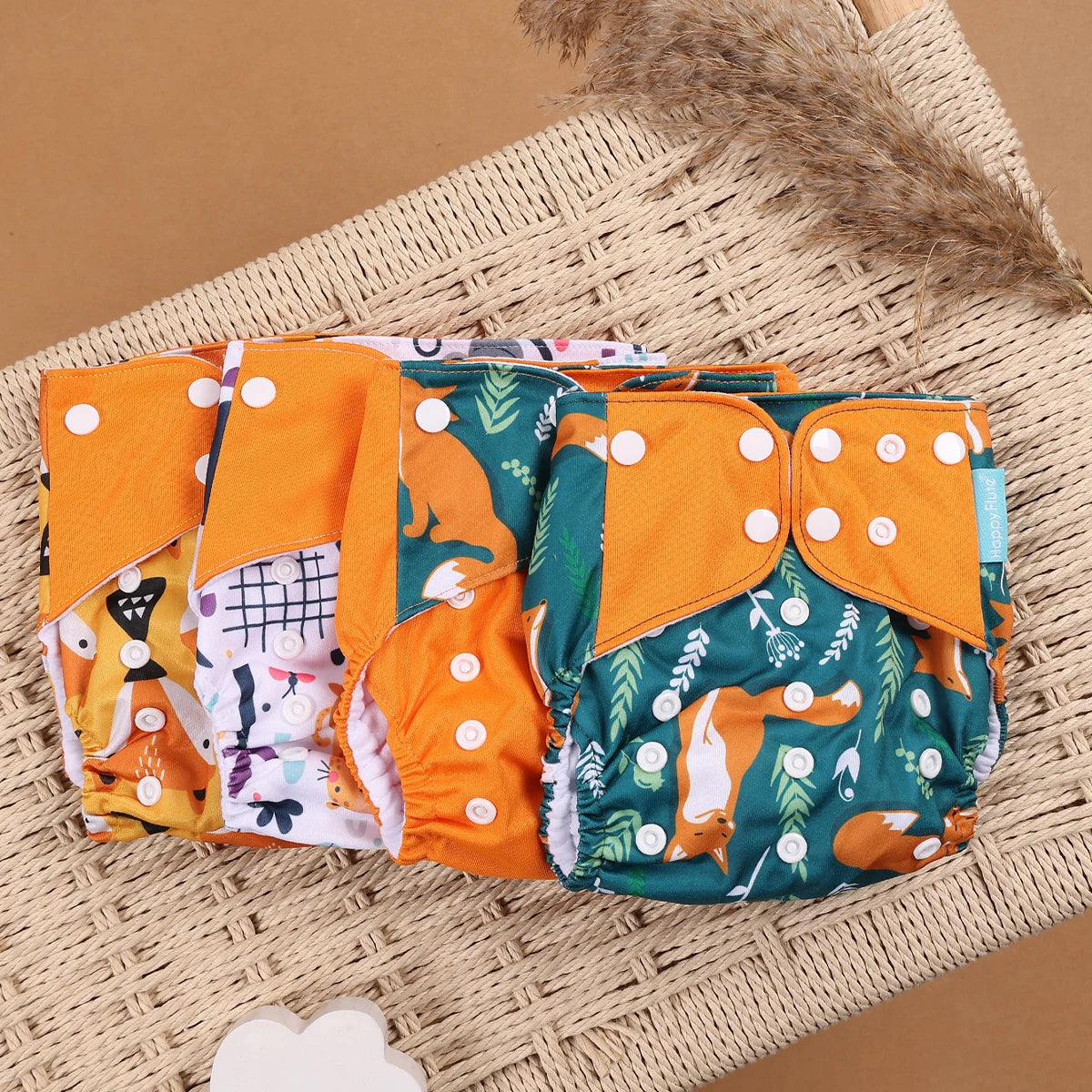 Your Perfect Cloth Diaper Covers Set Washable, Eco Friendly, Adjustable Fit For 3 To 15 Kg