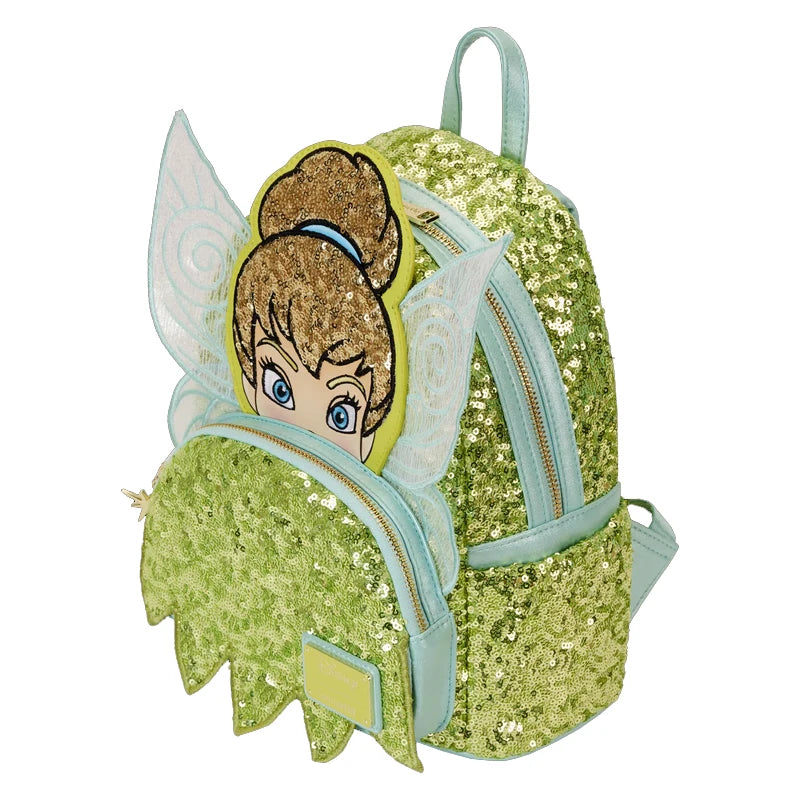 Loungefly Disney Sequin Series Tinker Bell Mini Backpack Sprinkle Magic Limited Edition