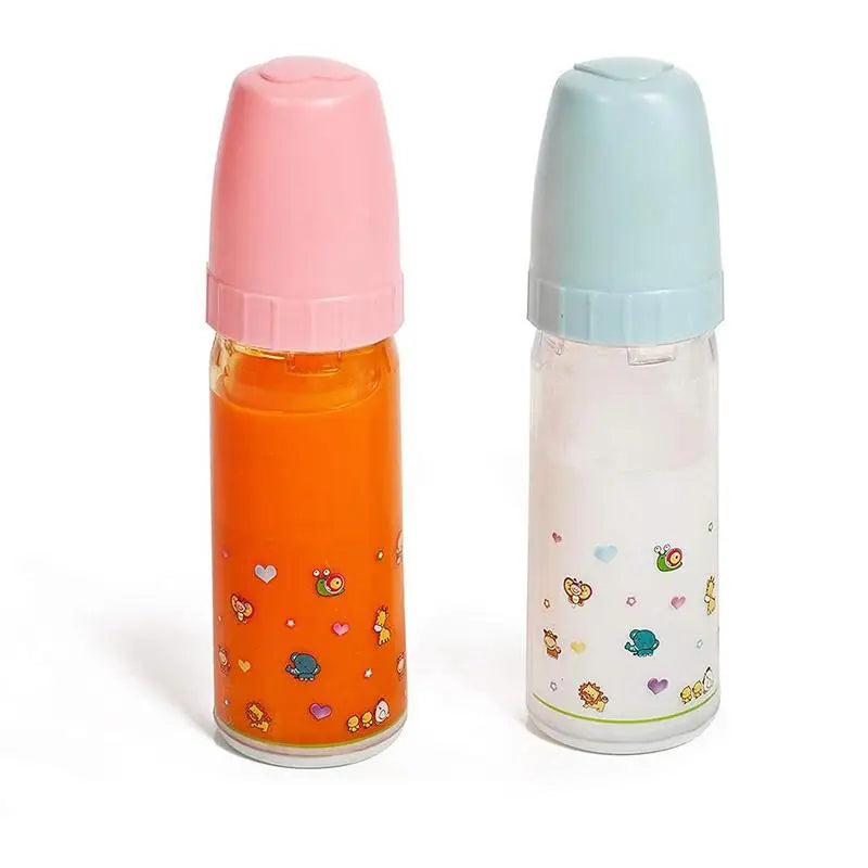 2pc/set 15CM Doll Accessories Reborn Doll Plastic Tableware Pacifier Juice&Magic Milk Bottles Bathing Items Dollhouse Toy