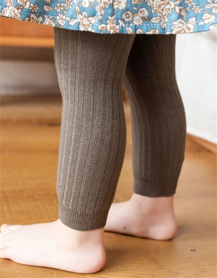 Kids Knit Leggings – Cotton Blend, 0–6 Years