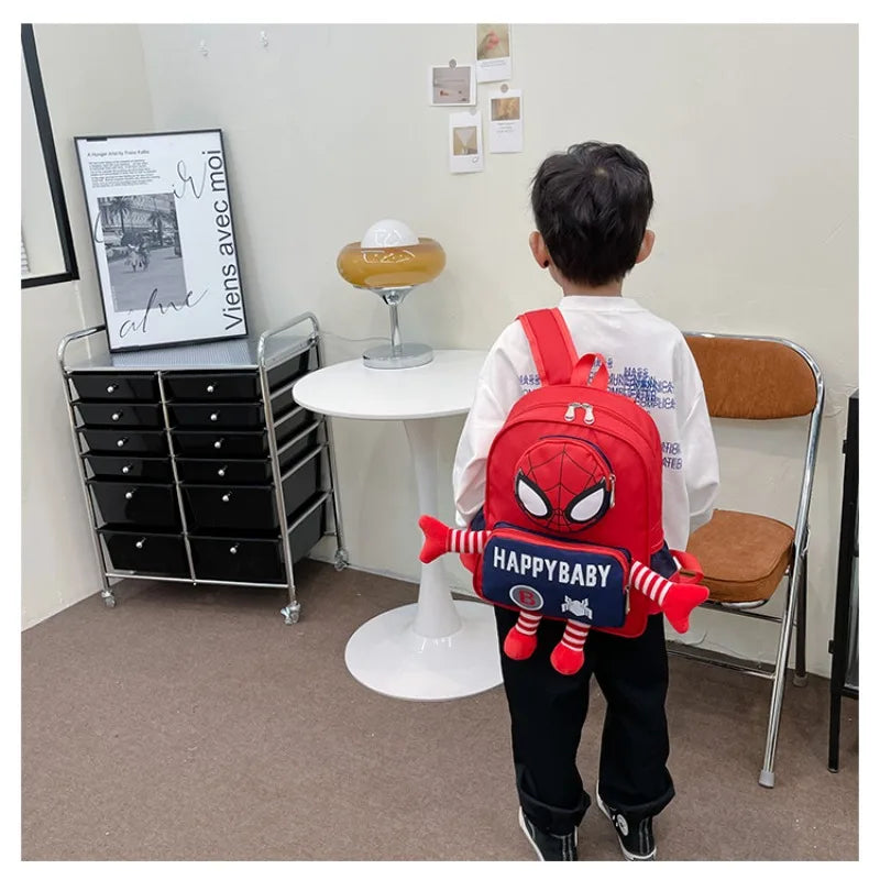 Disney backpack fashion cartoon cute boys and girls backpack lightweight anti-lost kindergarten bag