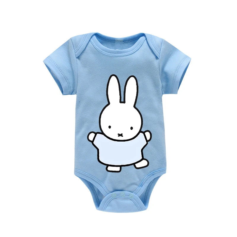Miffys Baby Bodysuits Clothes Newborn Boy Girl Kawaii Clothes Cute Jumpsuit Cotton Infant Outfits Safe Soft Romper Children Gift