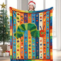 1PC Very Hungry Caterpillar Blanket 2D Printed Soft Cozy Flannel Throw Blanket for Bed Couch Sofa Nursery Warm Blanket Gift