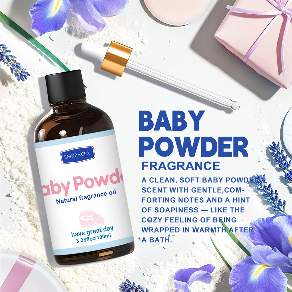 100ml Baby Powder Essential Oil Car Air Freshener Oil For Diffusers, DIY Projects, Warm Scent Candle Making, Gift for Friends