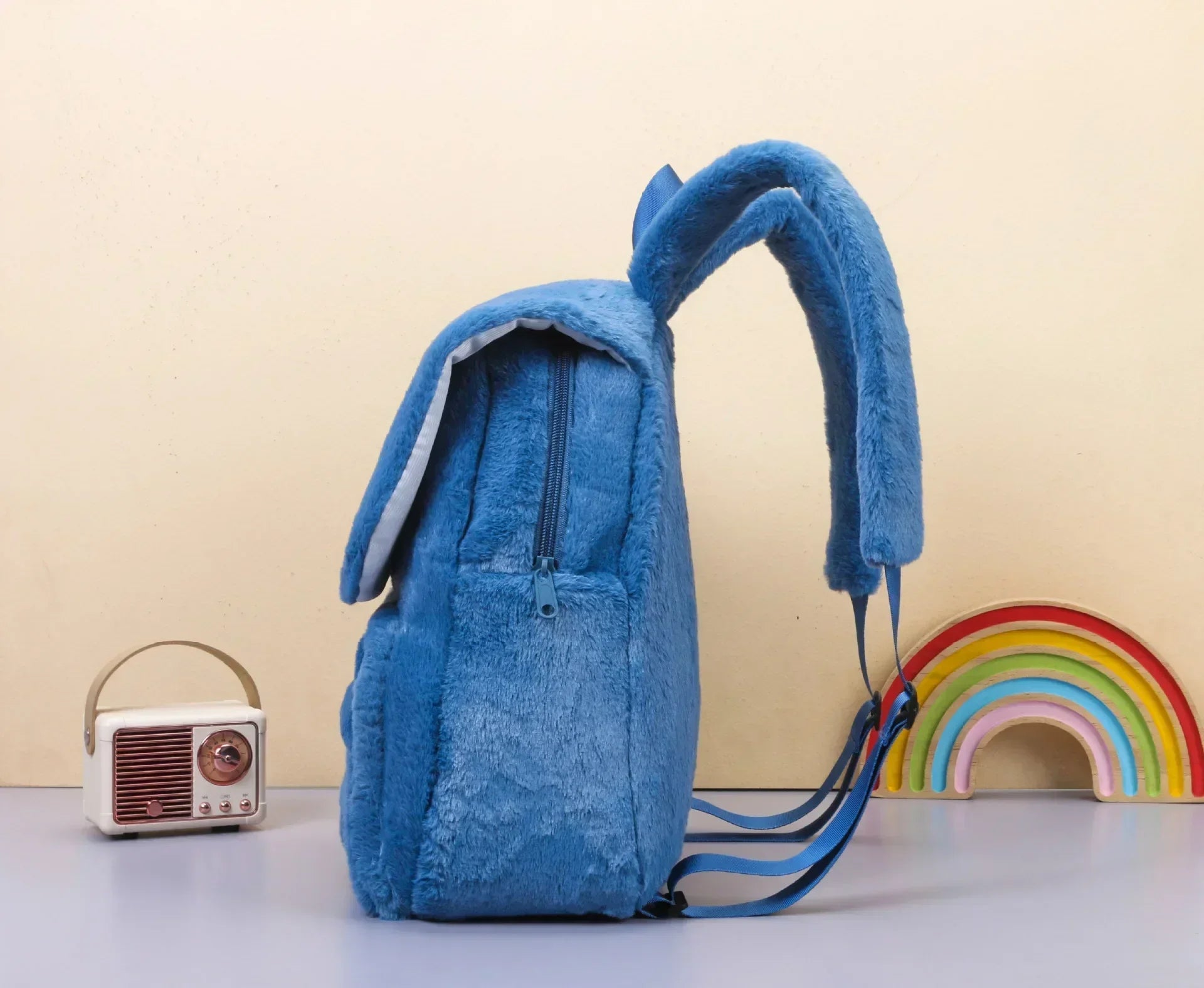 Stitch Backpack Plush Ins Japanese Funny Cartoon Large-Capacity Student Backpack Kindergarten Bag Child Gift