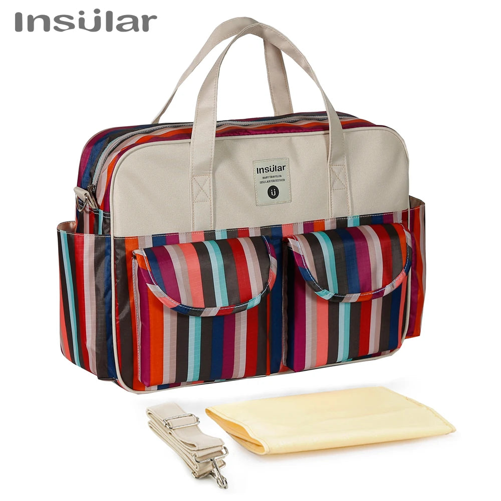 New Style Waterproof Diaper Bag Large Capacity Messenger Travel Bag Multifunctional Maternity Baby Stroller Bag