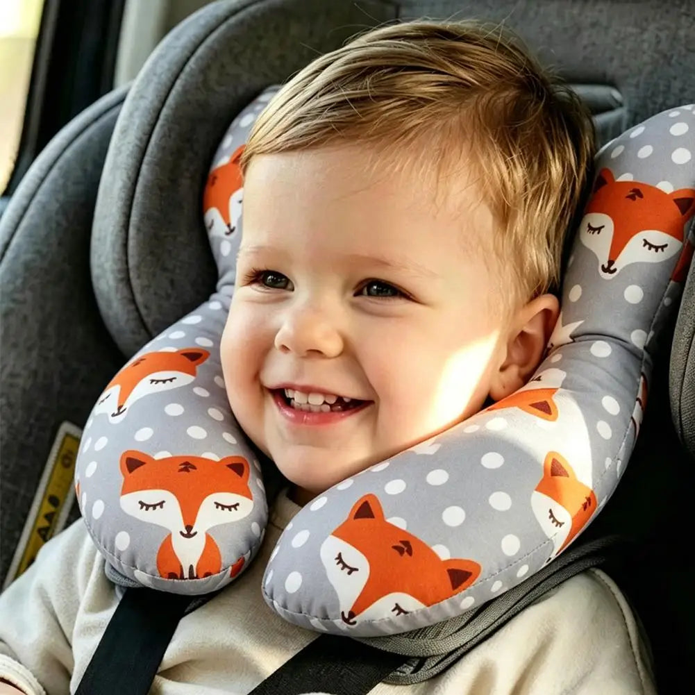 Baby Pillow Protective Travel Car Seat Head Neck Support Pillows Children U Shape Headrest Toddler Cushion For Kids