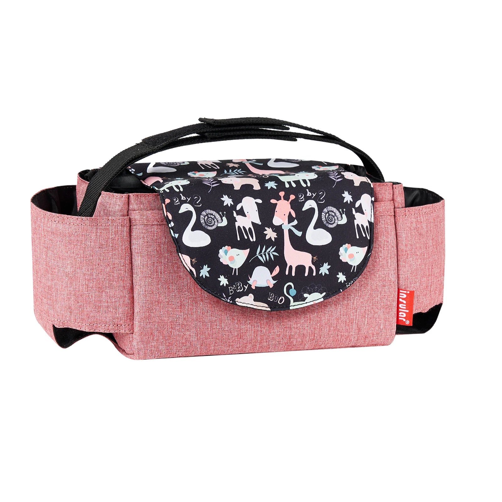 Insular Diaper Bag With Bottle Insulation Pockets Mummy Storage Bag For Baby Essentials Stroller Accessories