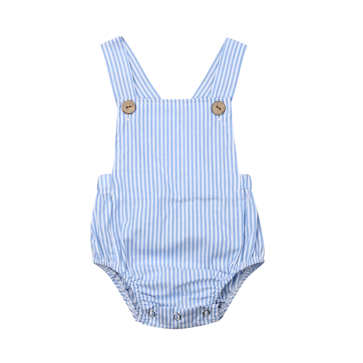 Baby Cotton Sleeveless Bodysuit – Summer Stripes & Solids, 3M–3Y