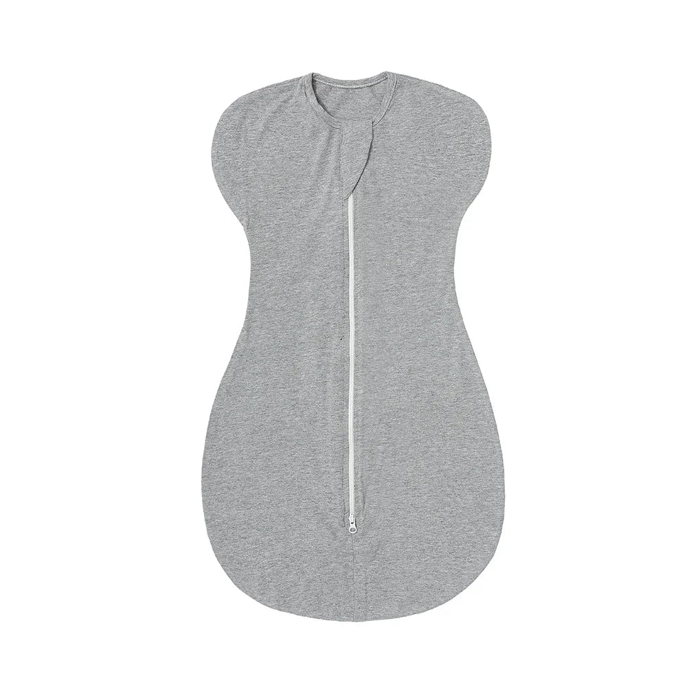 SU3009 Newborn Sleepsack Soft Cotton Natural Double Zipper