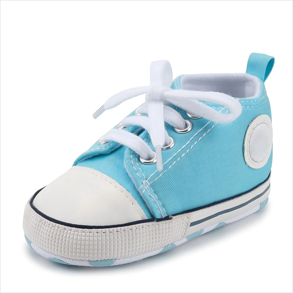 Unisex Baby Canvas Shoes 0 To 18 Months Multicolor Classic Casual Anti Slip Soft Sole First Walkers