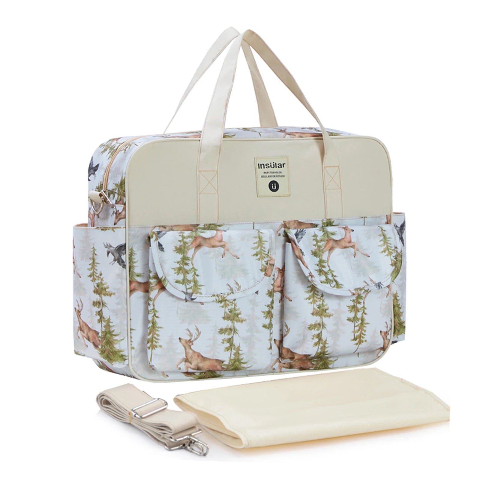 New Style Waterproof Diaper Bag Large Capacity Messenger Travel Bag Multifunctional Maternity Baby Stroller Bag