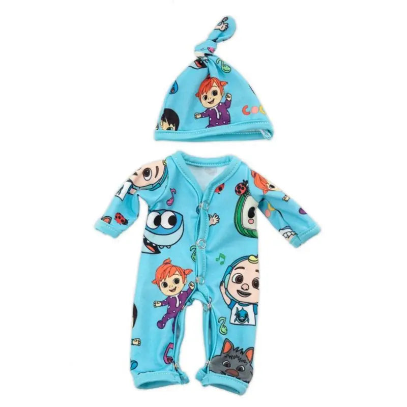 Doll Jumpsuit Cloth Slip-On For 10-12 Inch Dolls Quick Wardrobe Change