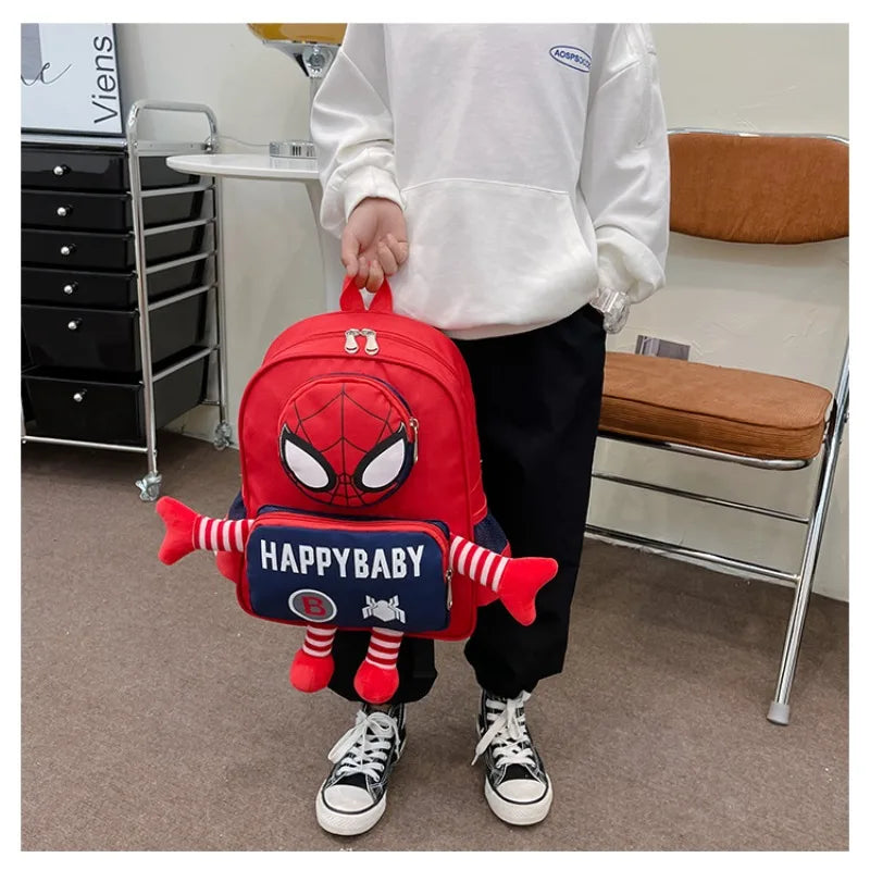 Disney backpack fashion cartoon cute boys and girls backpack lightweight anti-lost kindergarten bag