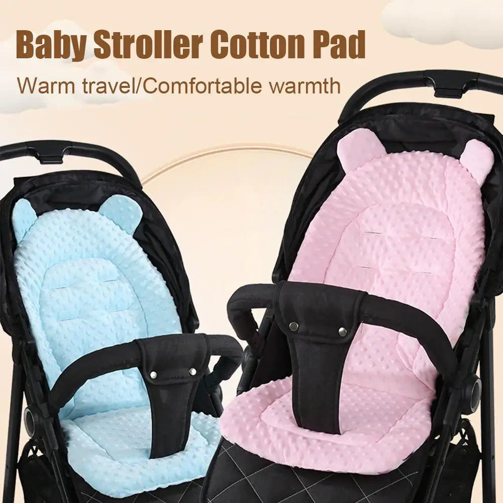 Baby Stroller Seat Cushion Cotton Infant Double-sided Seat Pad Thick Warm Universal Child Cart Mattress Mat Stroller Accessories